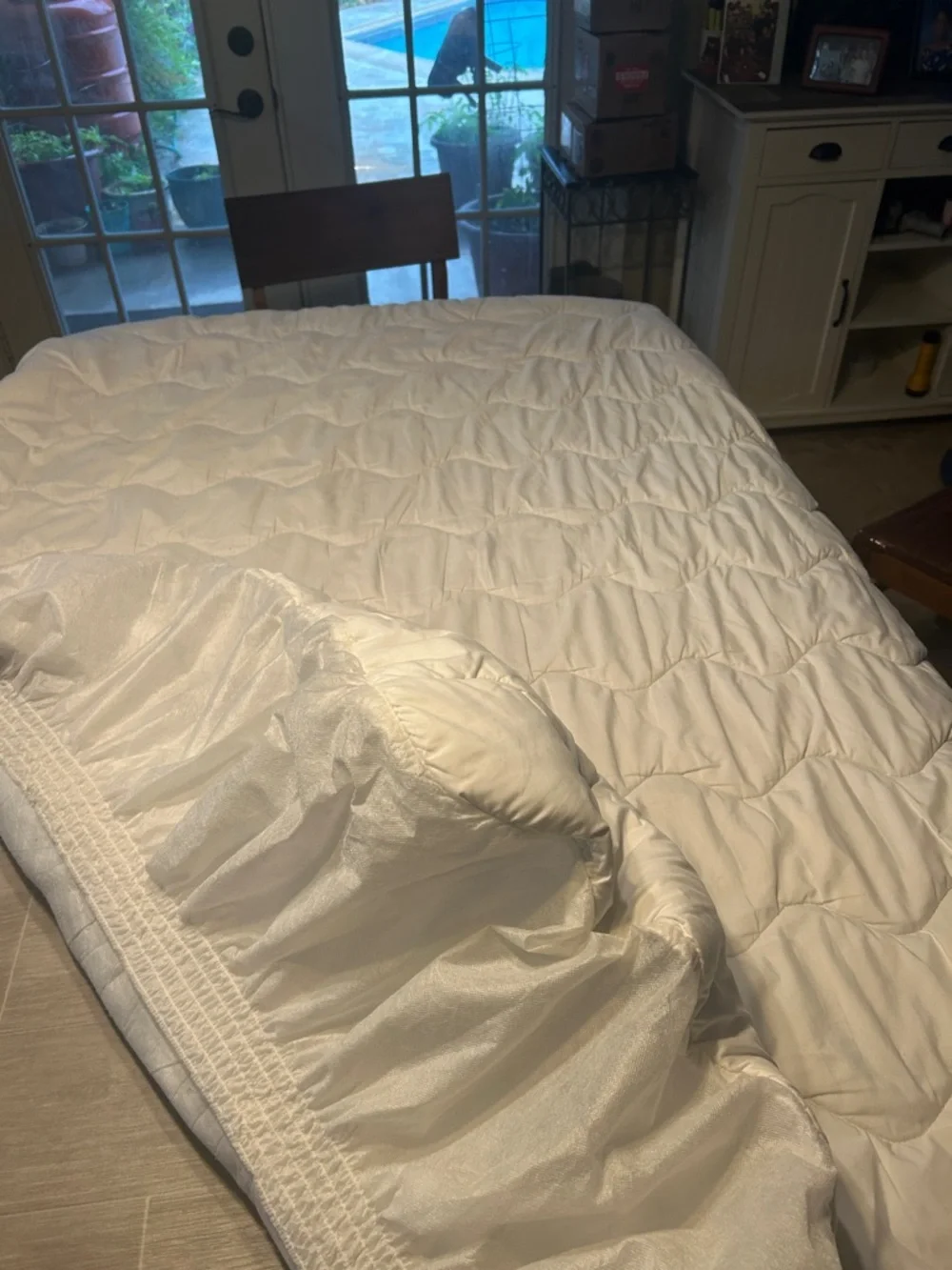 White Fitted Full Size deep fit Mattress Protector - Hypoallergenic Bed Cover